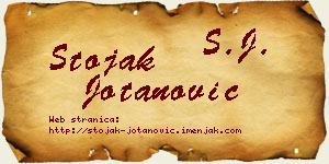 Stojak Jotanović vizit kartica